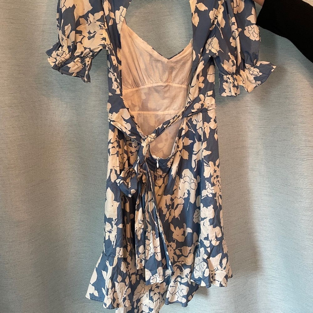 printed mini dress
